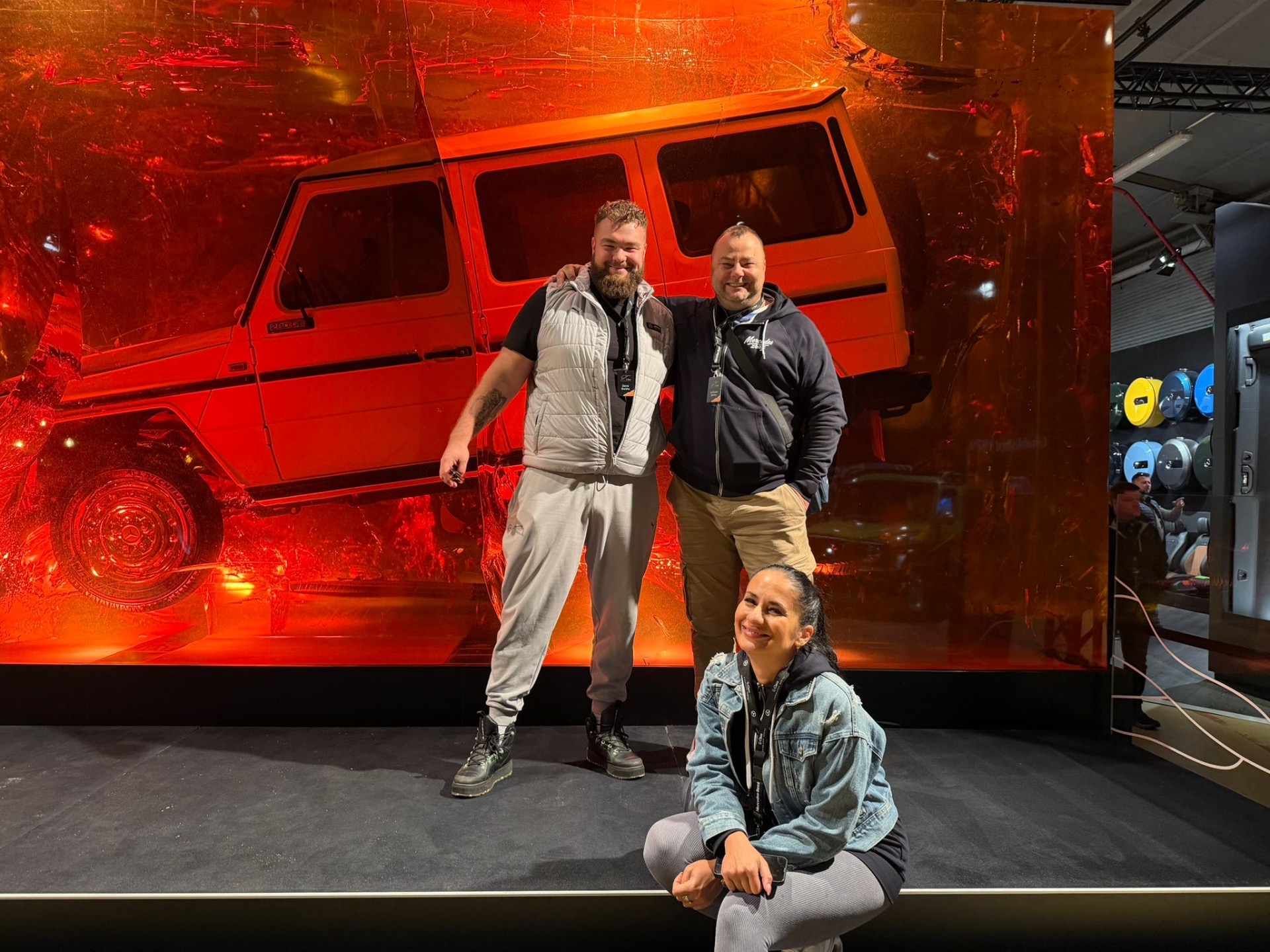 Tím Mercedes zrazu: Denis,Laci a Nika